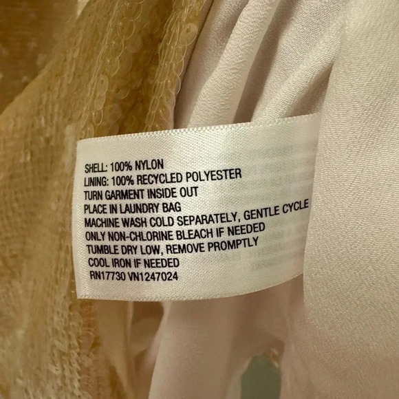 Gold Sequin Holiday Party Dress NWT A New Day Size M - Picture 7 of 9